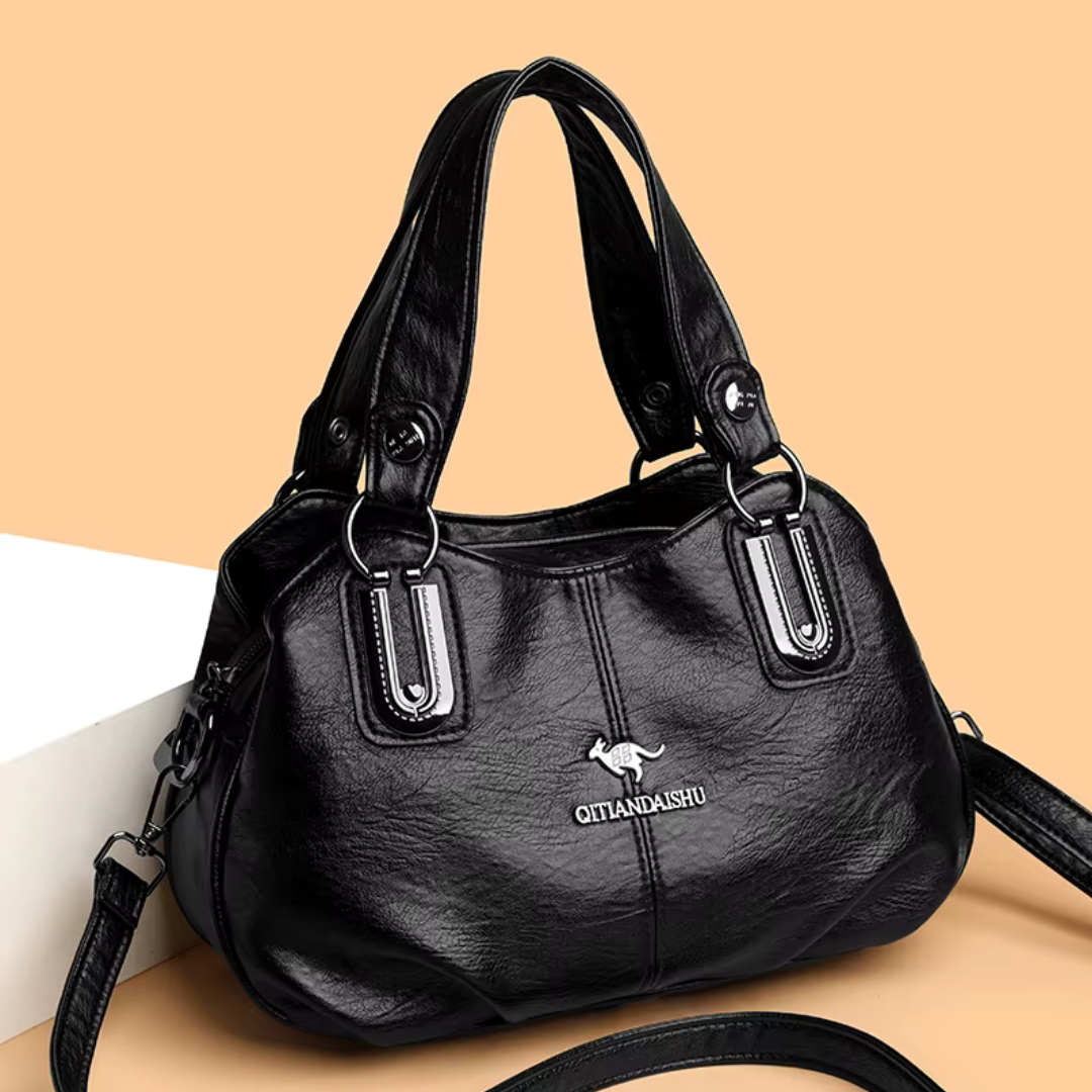 Beatrice™ | Classic Leather Hobo Bag