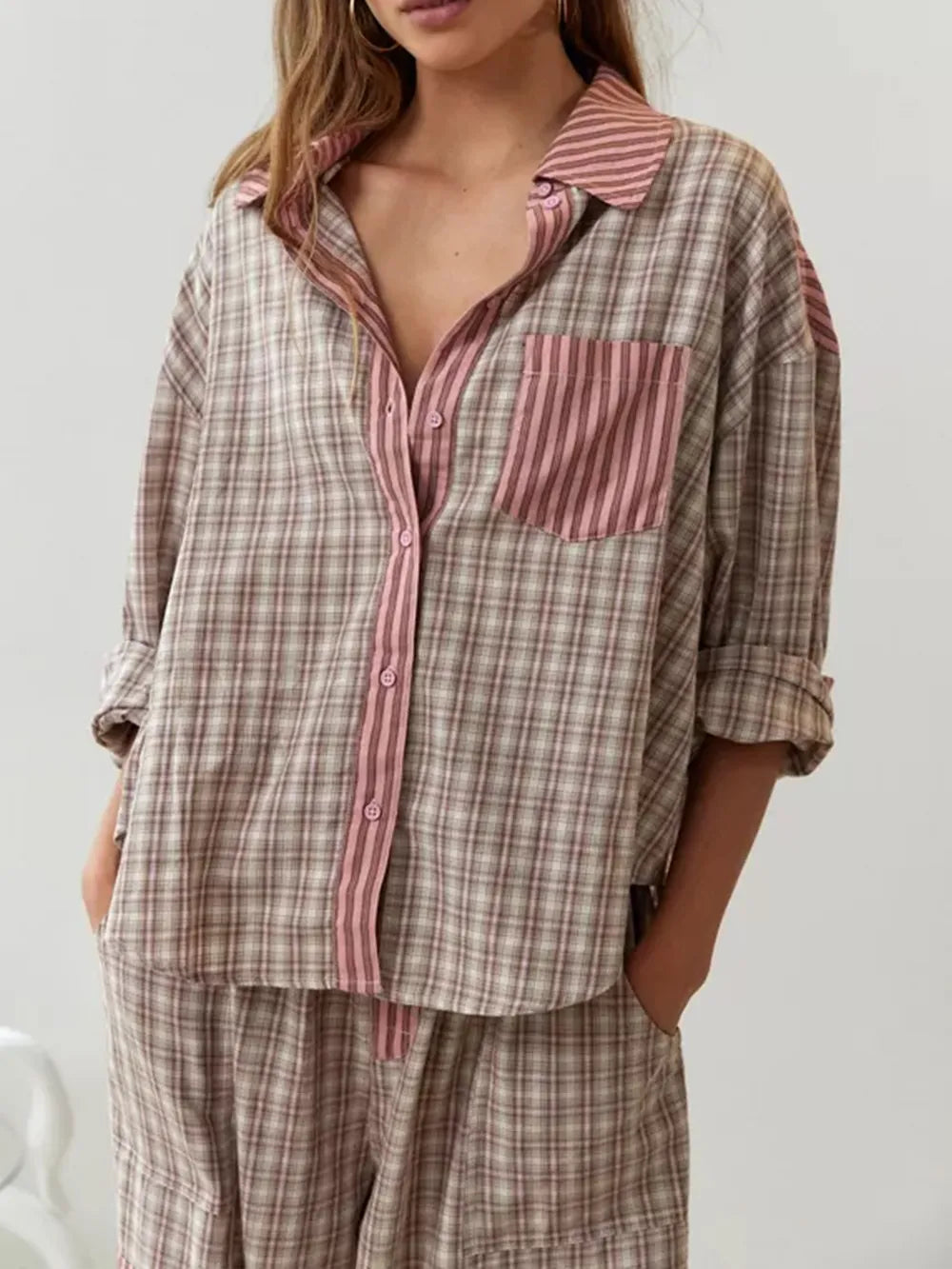 Sophie™ | Two-piece plaid pyjamas 1