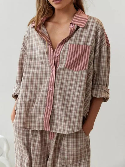 Sophie™ | Two-piece plaid pyjamas 1