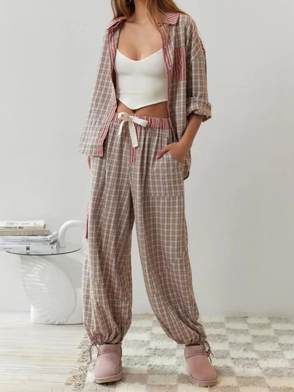 Sophie™ | Two-piece plaid pyjamas 3