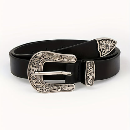 Katherine™ | Vintage Carved Buckle Belt