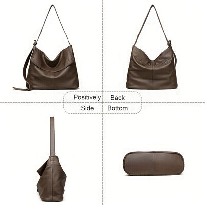 Evelyn™ | Spacious Leather Tote Bag