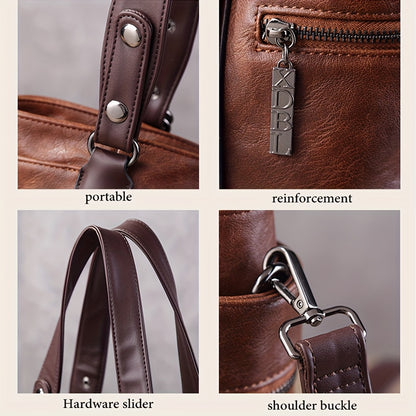 Beatrice™ | Classic Leather Shopping Bag
