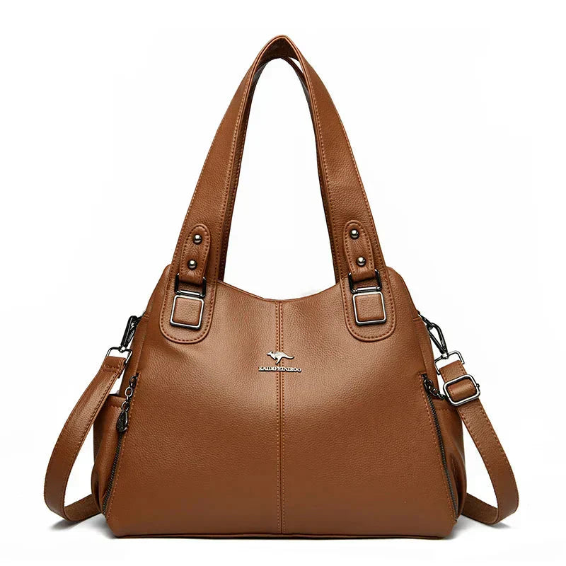 Amelia™ | Vintage Leather Shoulder Bag