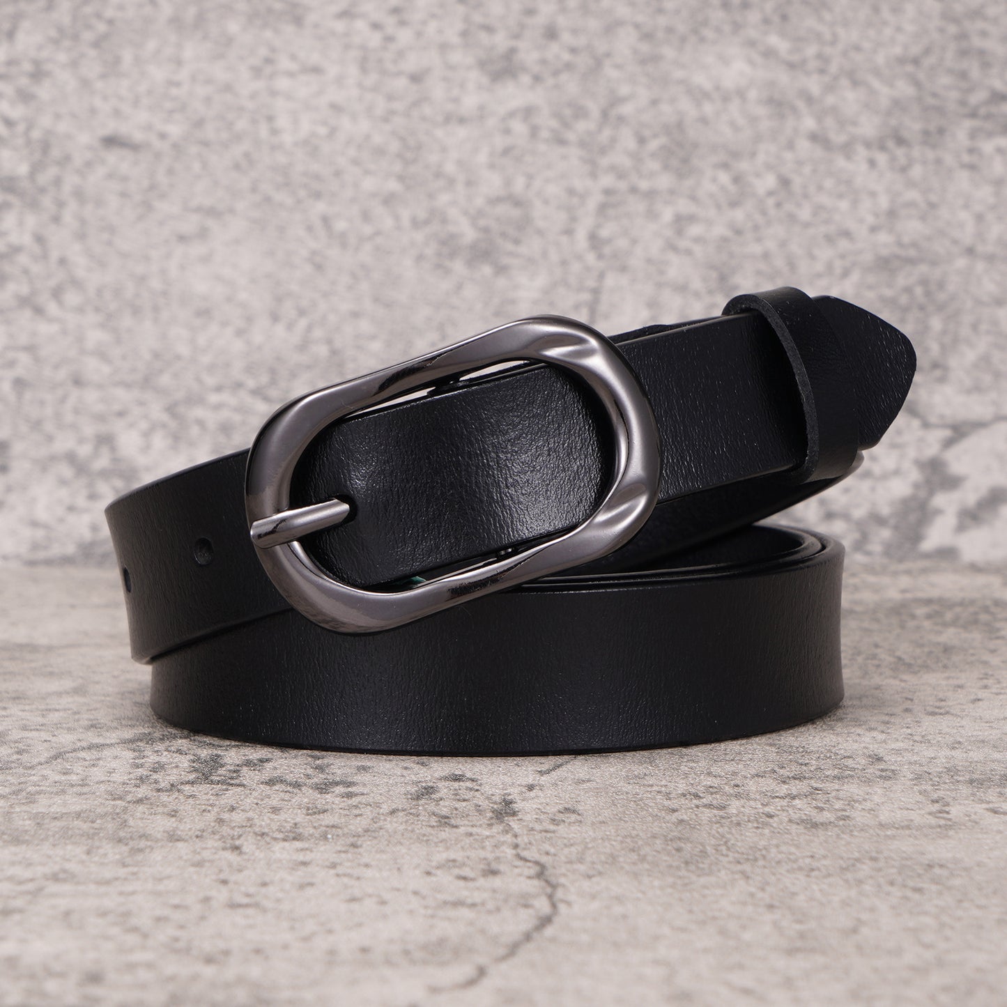 Elizabeth™ | Minimalist Metallic Buckle Belt
