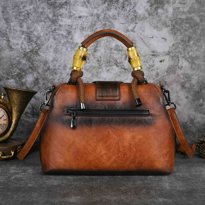 Charlotte™ | Floral Leather Handbag