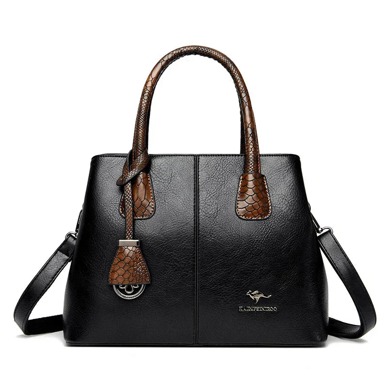 Victoria™ | Elegant Leather Shoulder Bag