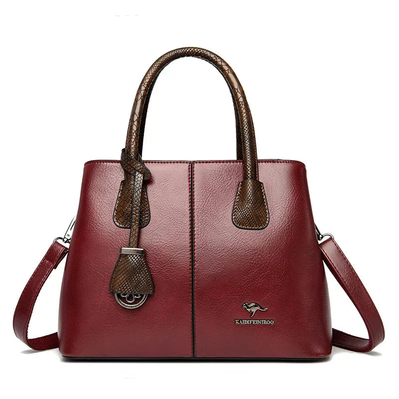 Victoria™ | Elegant Leather Shoulder Bag
