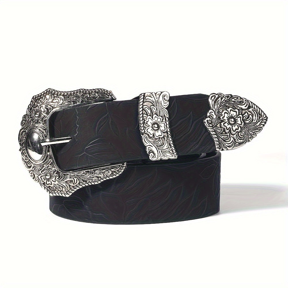 Patricia™ | Carved Square Buckle Belt