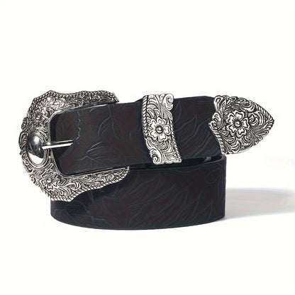 Patricia™ | Carved Square Buckle Belt