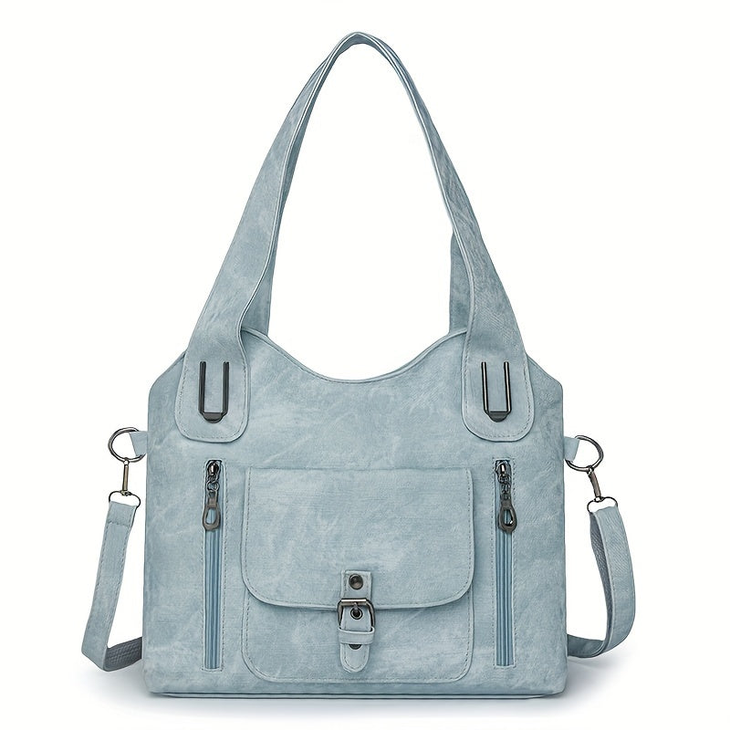 Pearl™ | Retro Leather Tote Bag