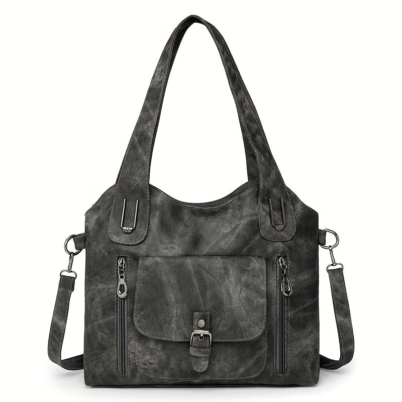 Pearl™ | Retro Leather Tote Bag