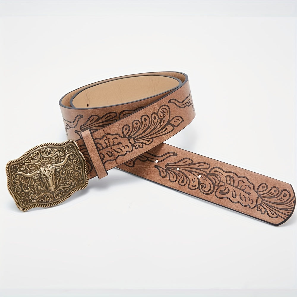 Rebecca™ | Western Bull Head Buckle Belt
