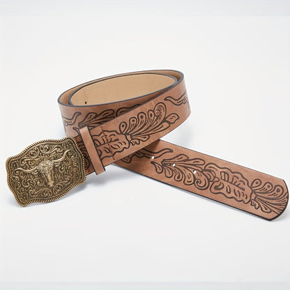 Rebecca™ | Western Bull Head Buckle Belt