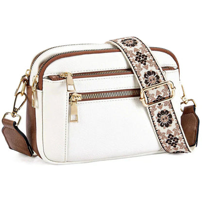 Valentina™ | Embroidered Strap Crossbody Bag
